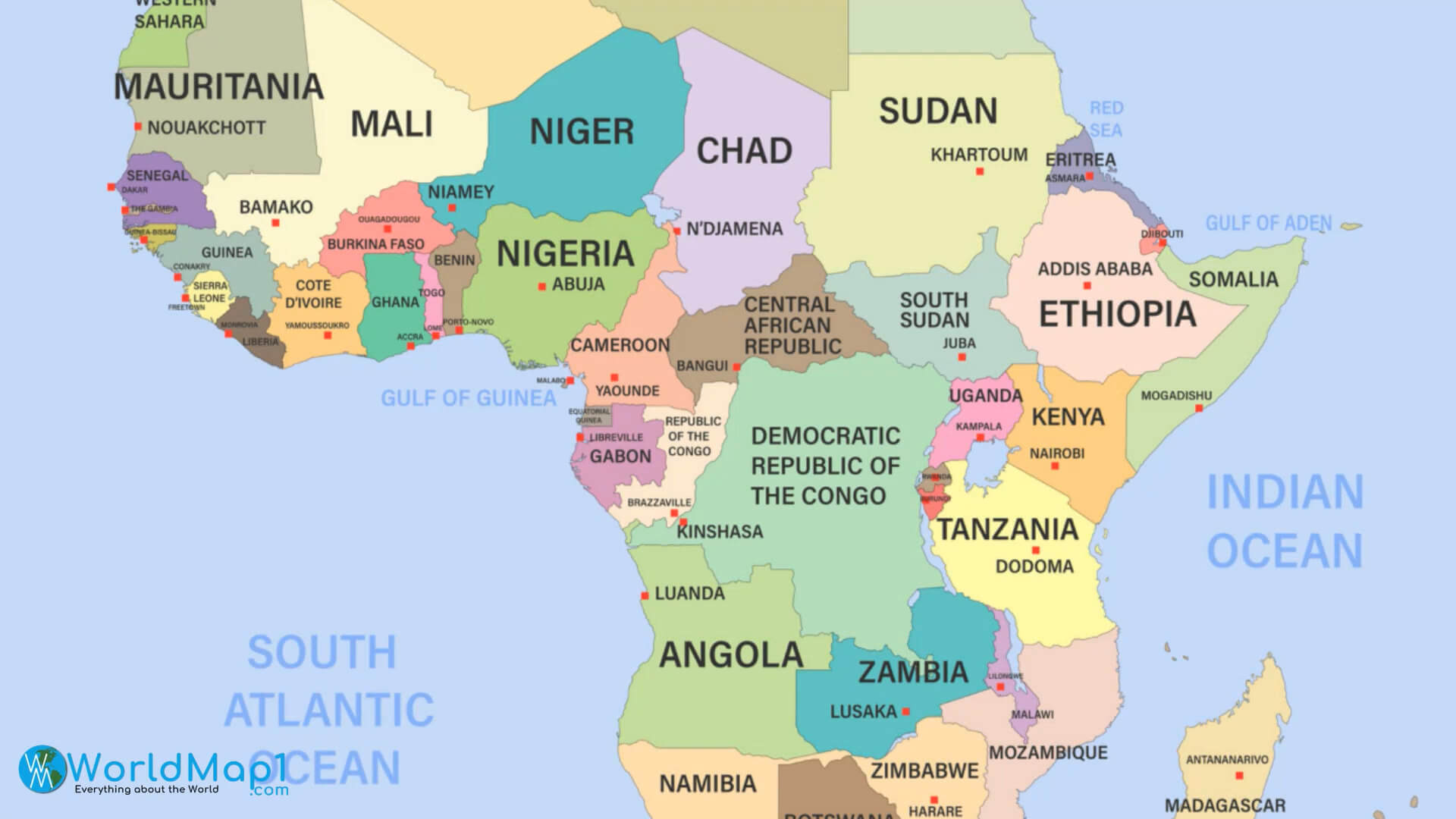 Africa Political Map